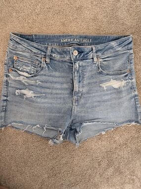 American Eagle Outfitters Faded Distressed Denim Cutoff Shorts